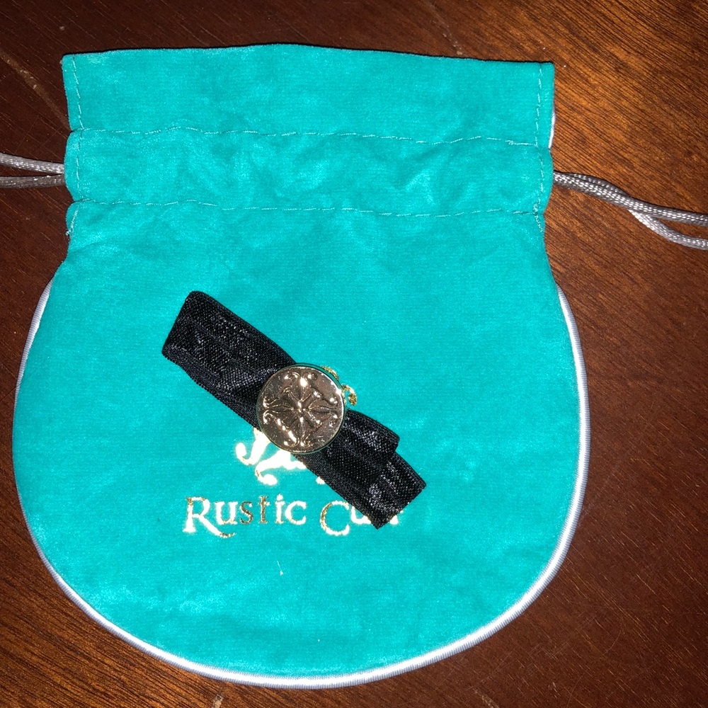 Rustic cuff hair tie/ bracelet